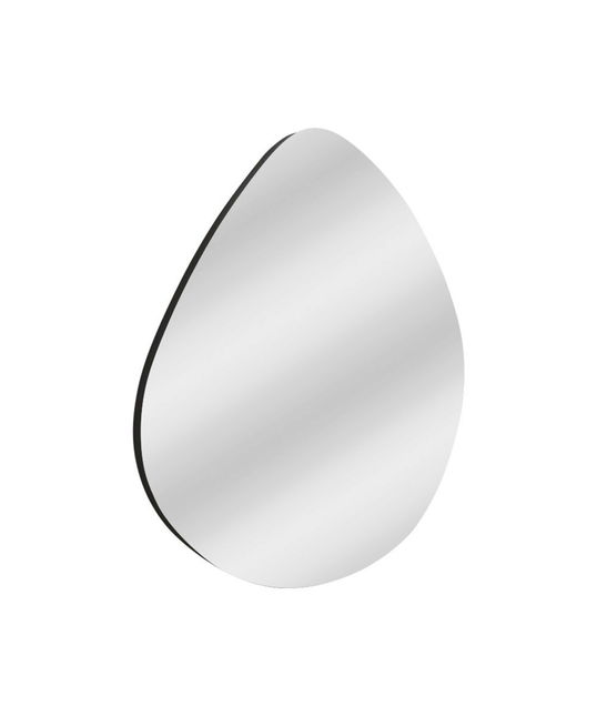 Oglinda decorativa, Siam, Besso, 60x60x2.2 cm, MDF , Negru