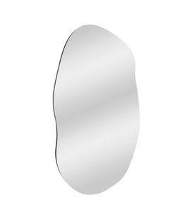 Oglinda decorativa, Siam, Lossa, 52x89x2.2 cm, MDF , Negru