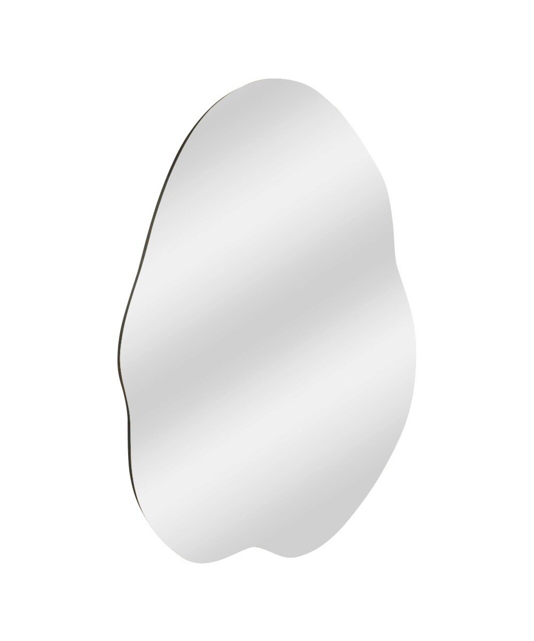 Oglinda decorativa, Siam, Ohho, 60x85x2.2 cm, MDF , Negru
