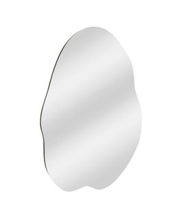 Oglinda decorativa, Siam, Ohho, 60x85x2.2 cm, MDF , Negru