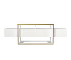 Comoda TV, Tera Home, Bianco, PAL, Alb/Auriu