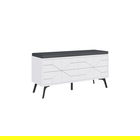 Pantofar, Decortie, Dune Bench, 107x55x35 cm, PAL, Alb