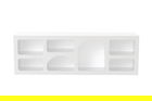 Consola, Glenevis, Lorin, 160x51x38 cm, PAL, Alb