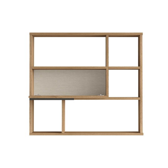 Raft de perete, Locelso, On5-S, 90.1x81x22 cm, PAL, Maro