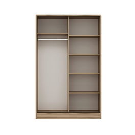 Dulap pentru haine, Minerva, Kale Oak, 120x190x52 cm, PAL, Stejar