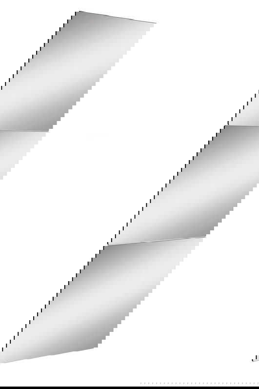 Oglinda decorativa, Mirrorland, Rectangular, Oglindă indestructibilă cu obturator, Argintiu