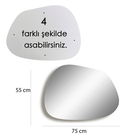 Oglinda decorativa, Neostill, Gusto, 75x55 cm, PAL, Auriu
