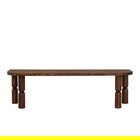 Comoda TV, Neostill, Ida, 140x40x35 cm, Lemn masiv, Maro