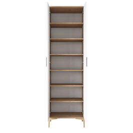 Dulap multifunctional, Rani, JE102, 60x198.6x37.5 cm, PAL, Nuc/Alb