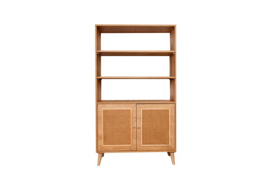 Corp biblioteca, Wolina, Jüt Bookshelf, 40x90x110 cm, Lemn de carpen, Stejar