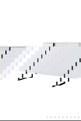 Consola, Bexley, Luxe, 160x35x80 cm, PAL, Alb/Negru
