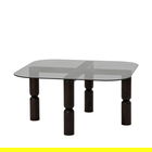 Masuta de cafea, Neostill, Kei, 80x40x80 cm, Sticla temperata , Antracit / Fume