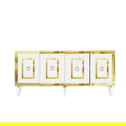 Consola, Olivia, Karya, 150x40x79 cm, PAL , Alb/Auriu