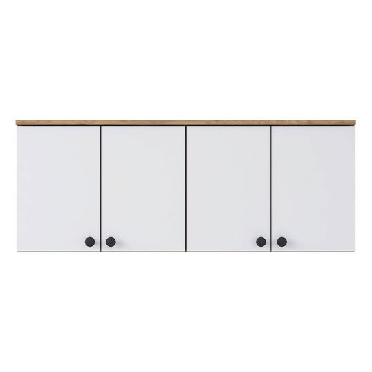 Dulap multifunctional, Rani, BA120, 120x46.8x42.5 cm, PAL, Nuc/Alb