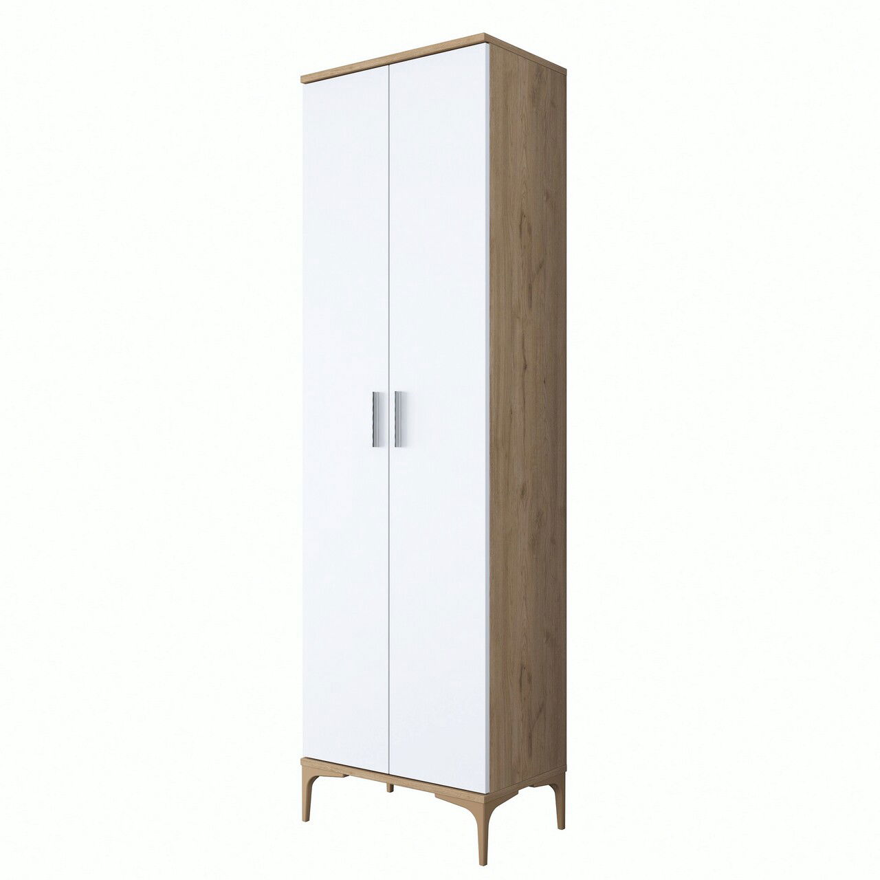 Cuier de perete, Rani, EA116 -2746, 60x198.6x37.5 cm, PAL, Nuc/Alb