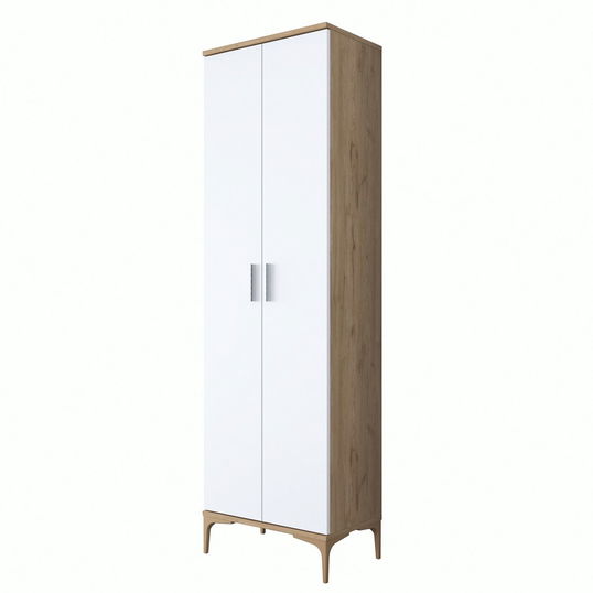 Cuier de perete, Rani, EA116 -2746, 60x198.6x37.5 cm, PAL, Nuc/Alb