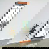 Oglinda Cheval, Neostill, Murano, 50x170x3 cm, Metal, Stejar / Fume