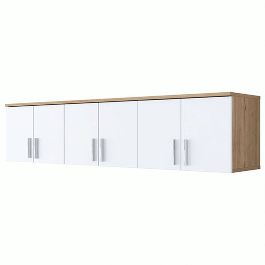 Raft de perete, Rani, EA114, 180x41.4x37.5 cm, PAL, Nuc/Alb