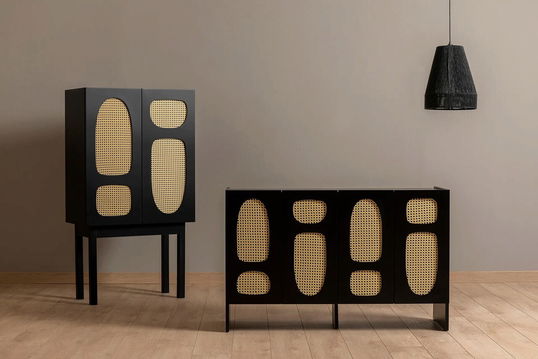 Consola, Howard, Simona 135, 75x135x40 cm, PAL, Negru