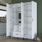 Dulap multifunctional, Rani, JE131, 150x198.6x40 cm, PAL, Alb