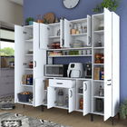 Dulap multifunctional, Rani, JE132, 220x198.6x40 cm, PAL, Alb