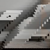 Noptiera, Homitis, Sirius Left, 32x61x30 cm, PAL, Alb