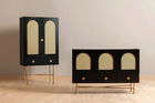 Consola, Howard, Cliff 63, 123x63x38 cm, PAL, Negru