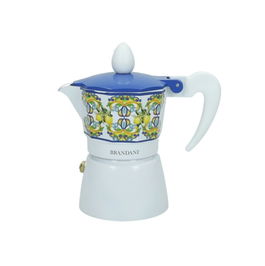 Cafetiera, Citrus Blue Moka, Brandani, capacitate 1 ceasca, 12x7x13 cm, aluminiu