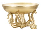 Statueta / figurina decorativa cu tava Octupus, Mauro Ferretti, 30x18 cm, polirasina, auriu