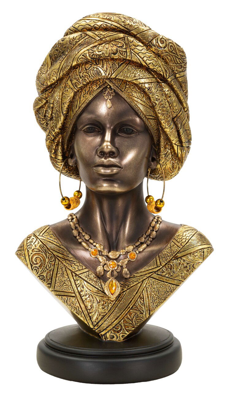 Figurina /sculptura decorativa Nairobi, Mauro Ferretti, 21x16x38 cm, polirasina, multicolor