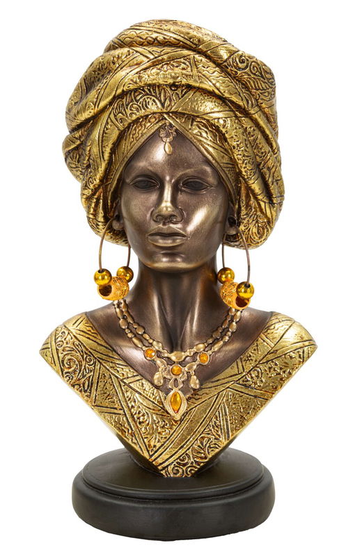 Figurina /sculptura decorativa Nairobi, Mauro Ferretti, 15x12x28 cm, polirasina, multicolor
