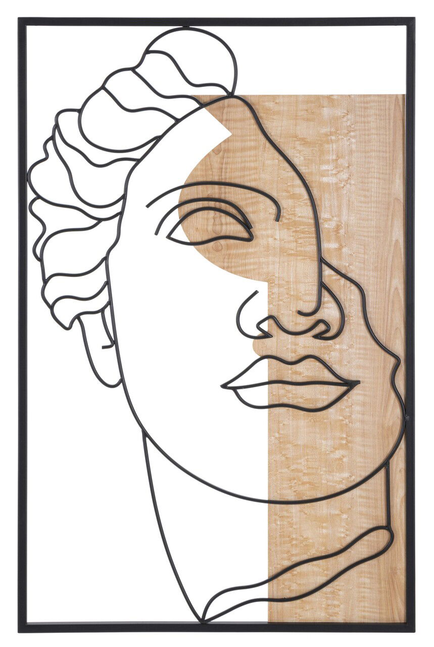 Decoratiune de perete David -A, Mauro Ferretti, 50x80 cm, MDF, multicolor