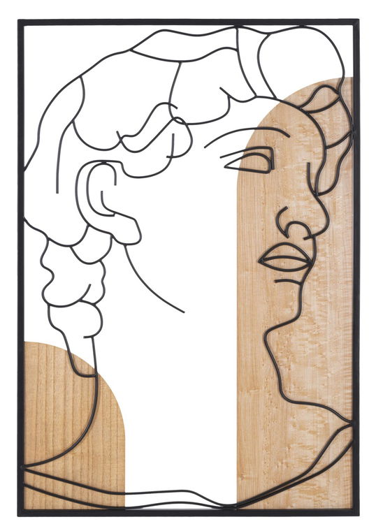 Decoratiune de perete David -B, Mauro Ferretti, 55x80 cm, MDF, multicolor