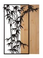 Decoratiune de perete Bamboo, Mauro Ferretti, 58x80 cm, fier/MDF, negru/maro