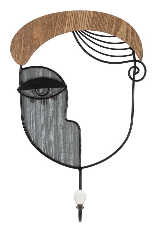 Cuier de perete Picassy, Mauro Ferretti, 22x35 cm, MDF/fier, multicolor