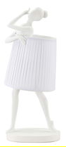 Lampa de masa Ballet, Mauro Ferretti, 1 x E14, 40W, 25x62.5 cm, polirasina/fier, alb