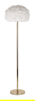 Lampadar Feathers Slim, Mauro Ferretti, 1 x E27, 40W, 43x170 cm, fier, alb/auriu