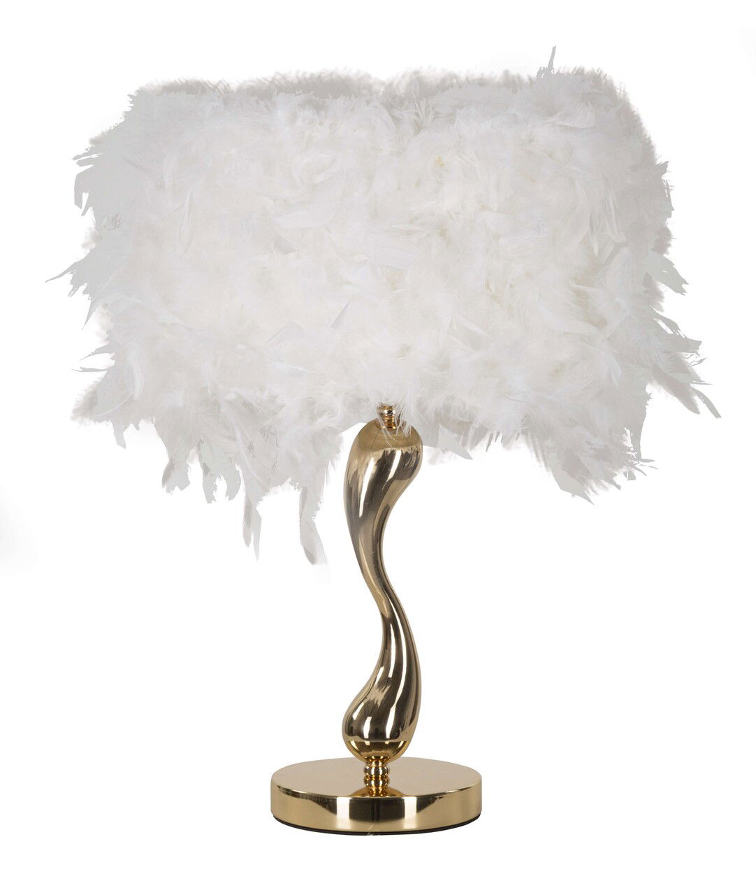 Lampa de masa Cart, Mauro Ferretti, 1 x E27, 40W, 25x47 cm, fier, auriu/alb