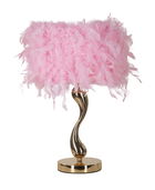 Lampa de masa Cart, Mauro Ferretti, 1 x E27, 40W, 25x47 cm, fier, roz/alb