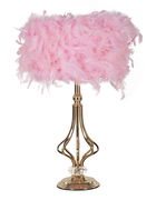 Lampa de masa Tarty, Mauro Ferretti, 1 x E27, 40W, 25x54 cm, fier, roz/alb