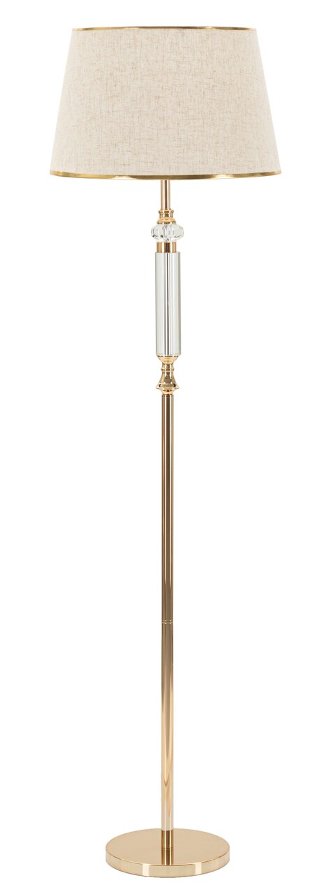 Lampadar Praga, Mauro Ferretti, 1 x E27, 40W, 45x165 cm, fier/sticla, auriu