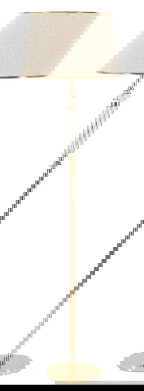 Lampadar Praga, Mauro Ferretti, 1 x E27, 40W, 45x165 cm, fier/sticla, auriu