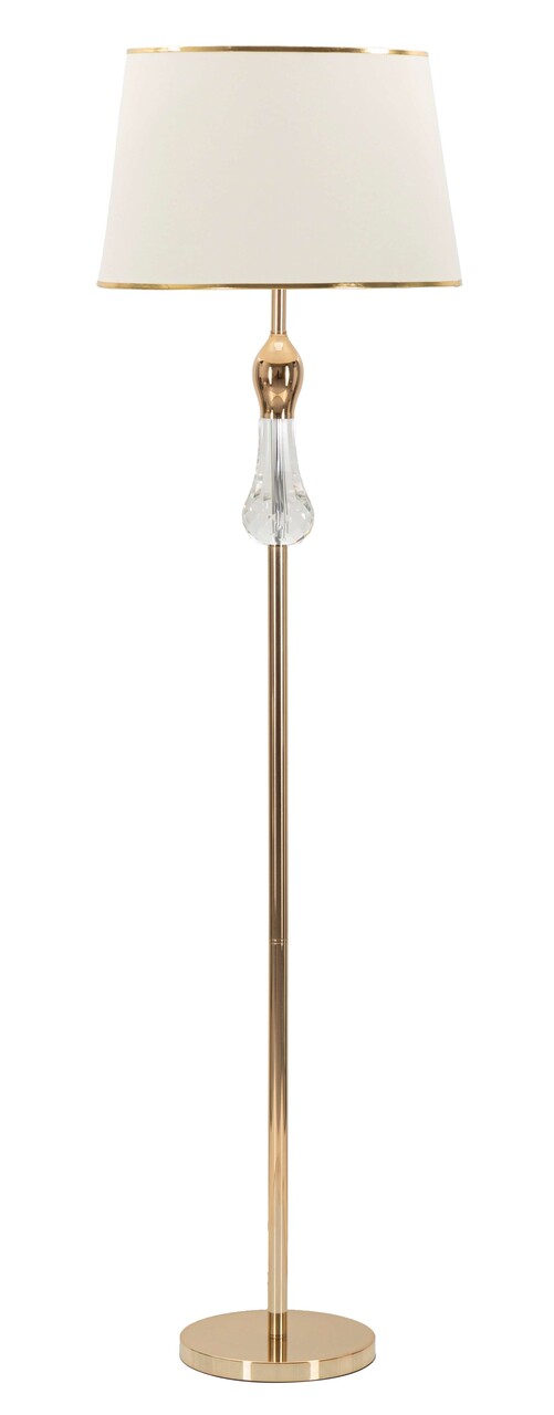 Lampadar Bratislava, Mauro Ferretti, 1 x E27, 40W, 45x165 cm, fier/sticla, auriu