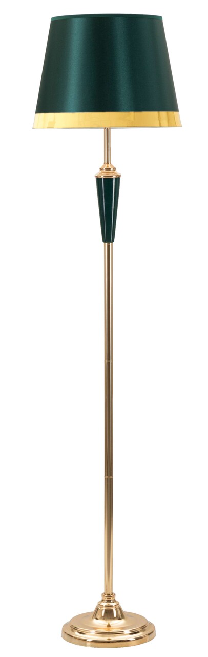 Lampadar Gron, Mauro Ferretti, 1 x E27, 40W, 40x170 cm, fier/textil, auriu/verde