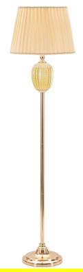 Lampadar Lot, Mauro Ferretti, 1 x E27, 40W, 40x160 cm, fier/ceramica, auriu/crem