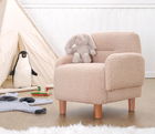 Fotoliu pentru copii, Fluffe, 209FLF1428, Blana artificiala, Roz pudra