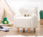 Fotoliu pentru copii, Fluffe, 209FLF1430, Blana artificiala, Alb