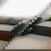 Canapea extensibila cu 3 locuri, Evalina, 383EVN1268, Material: 100% catifea PES, Antracit