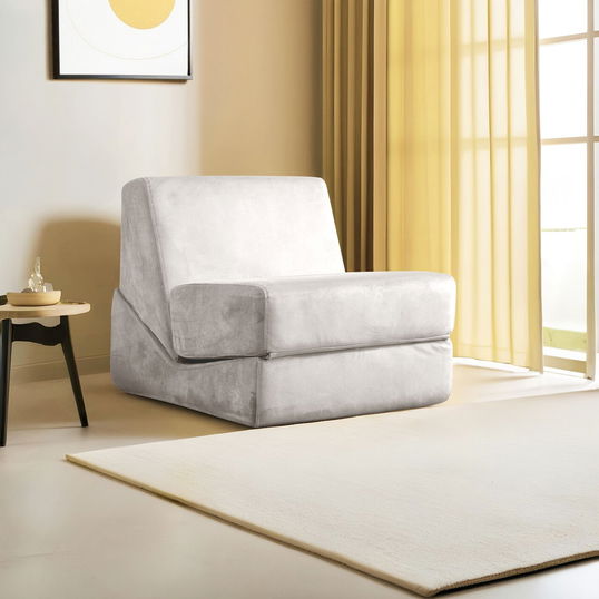Canapea extensibilă cu 1 loc, Artie, 560ARE4154, Cadru: FĂRĂ CADRU, Crem