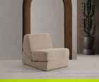 Canapea extensibilă cu 1 loc, Artie, 560ARE4171, Cadru: FĂRĂ CADRU, Crema inchisa